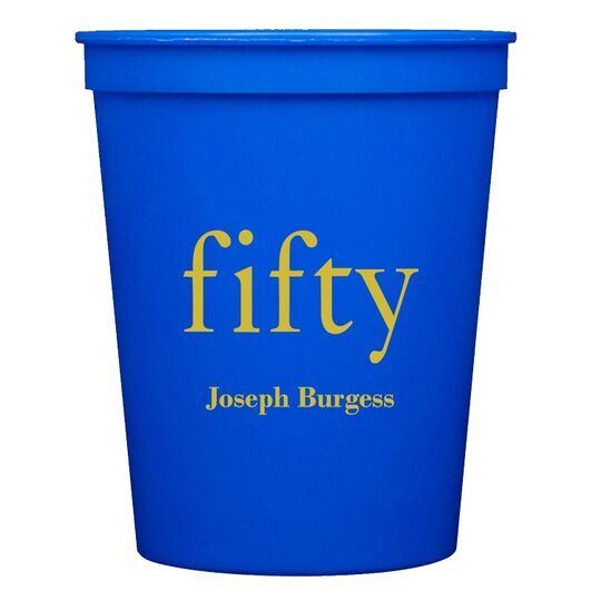 Big Number Fifty Stadium Cups